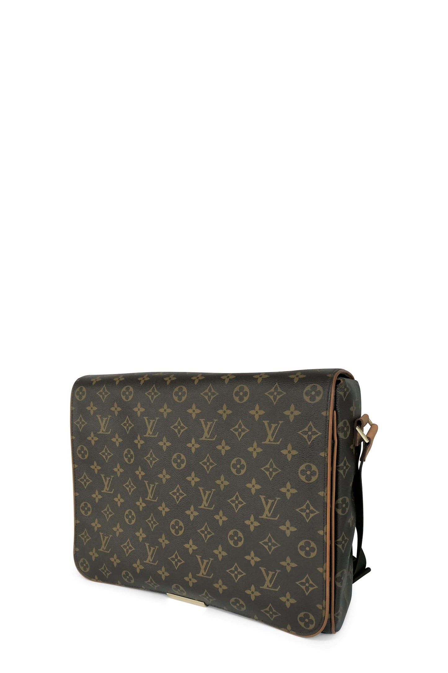 Monogram Abbesses Messenger Bag Brown