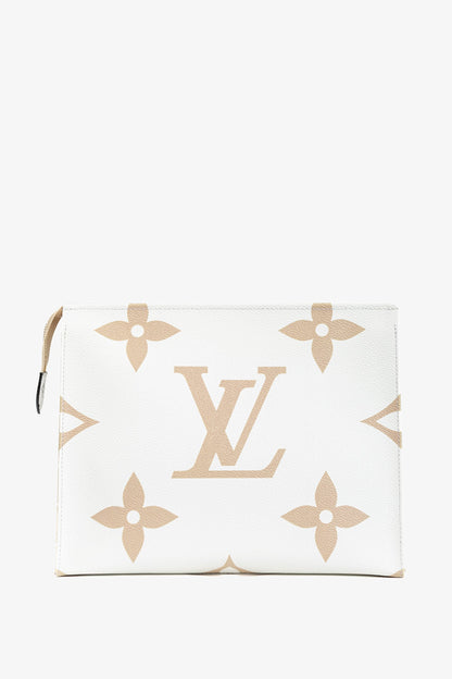 Louis Vuitton Khaki Monogram Giant Toiletry Pouch 26