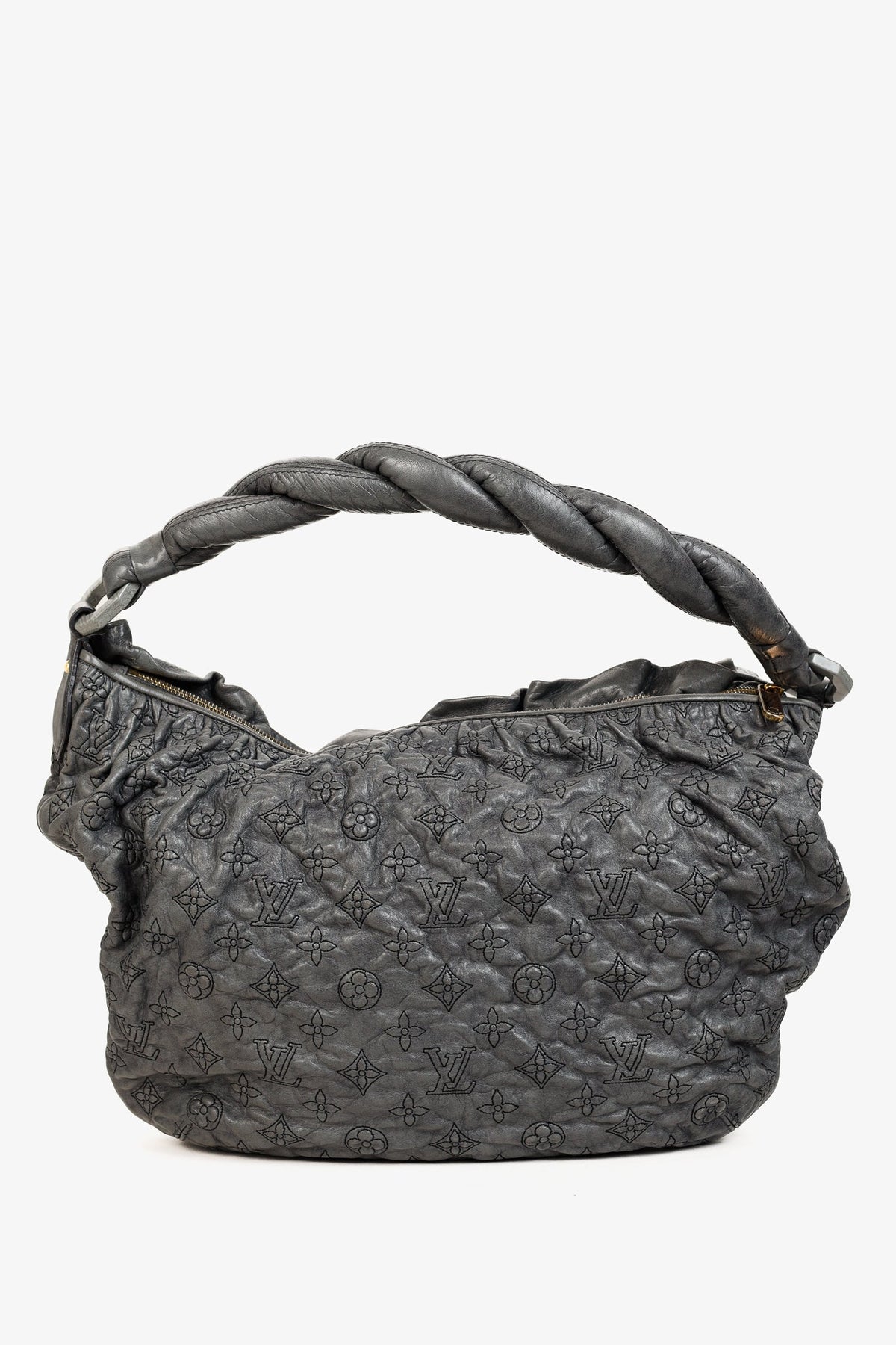 Louis Vuitton AW/07 LE Olympe Nimbus PM Anthracite Monogram Leather Shoulder Bag