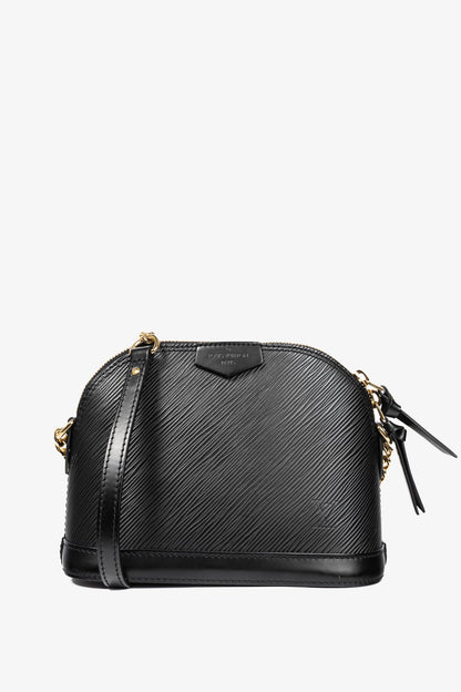 Louis Vuitton Alma Mini Noir Epi Chain-Strap Shoulder Bag