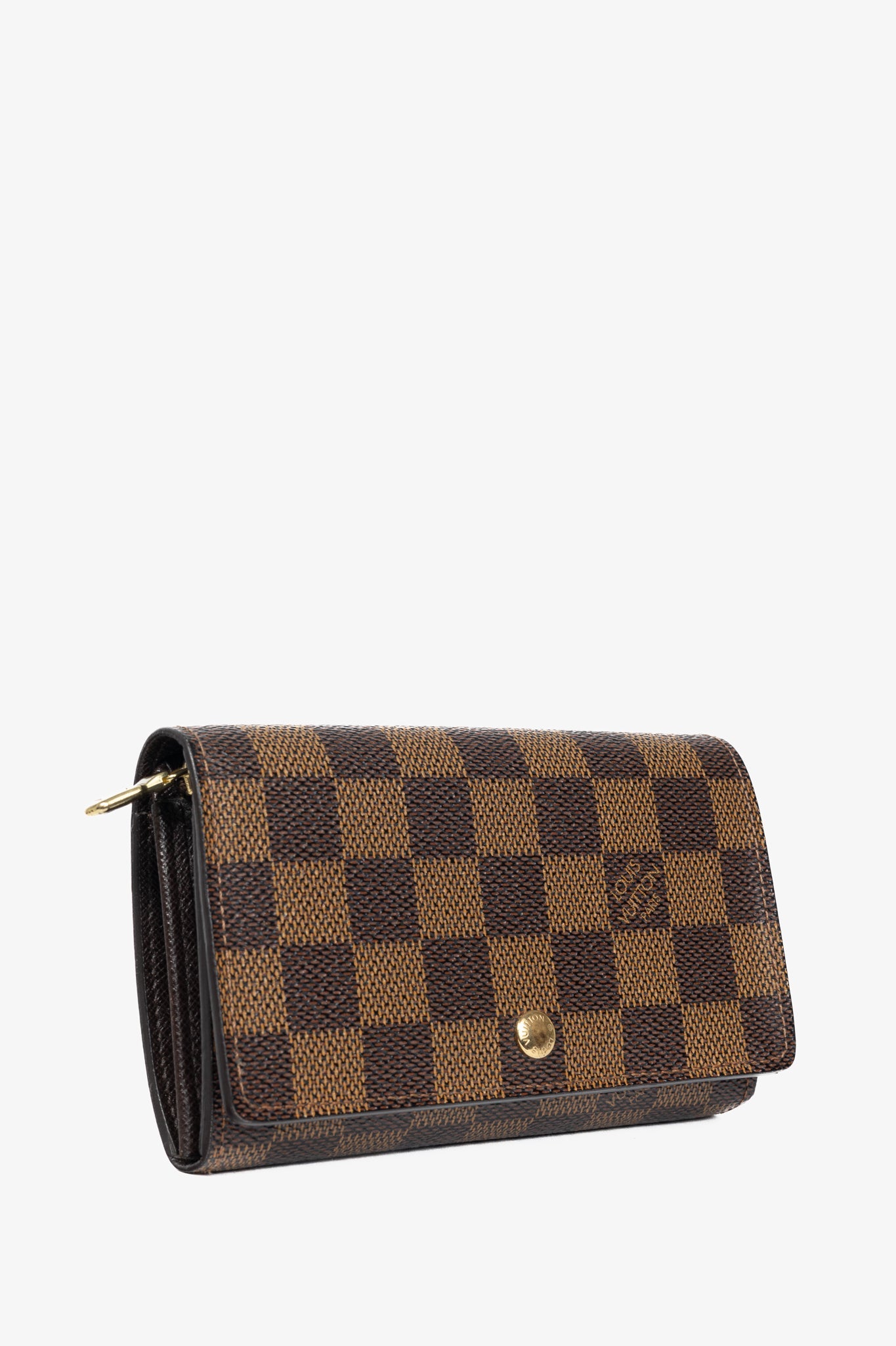 Louis Vuitton Tresor Damier Ebene Canvas Porte-Monnaie Billets Wallet