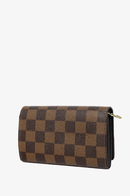 Louis Vuitton Tresor Damier Ebene Canvas Porte-Monnaie Billets Wallet