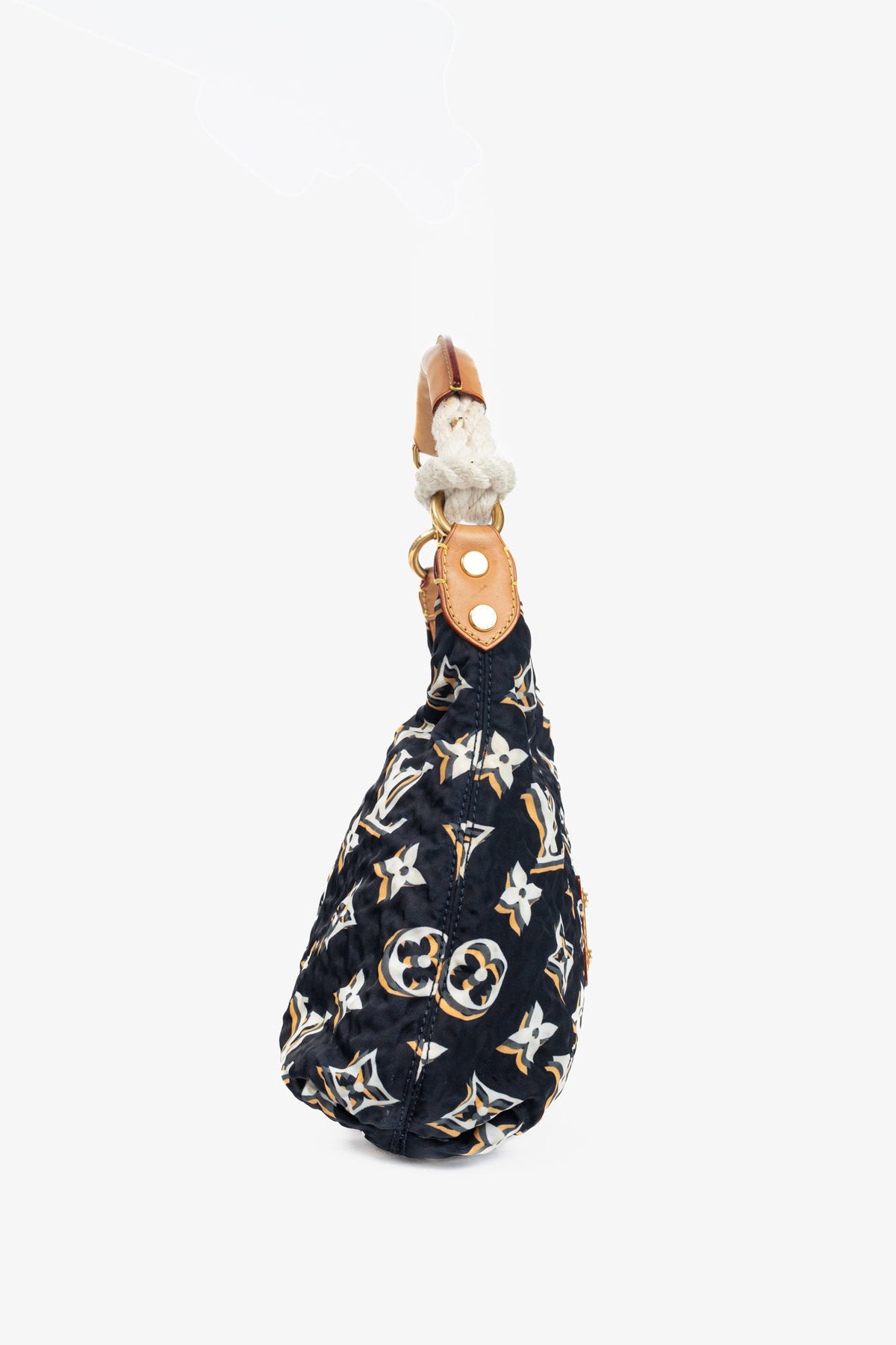 Louis Vuitton Cruise 2010 Bulles PM Navy Nylon Monogram Handbag