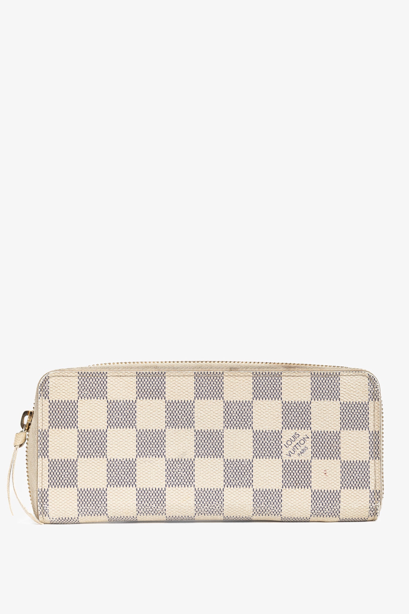 Louis Vuitton Clemence Damier Azur Canvas Zip Wallet