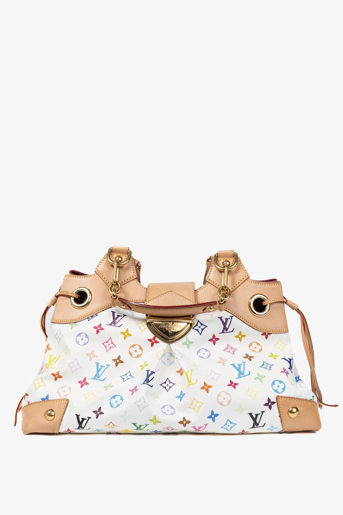 Louis Vuitton x Takashi Murakami Ursula White Multicolore Monogram Handbag