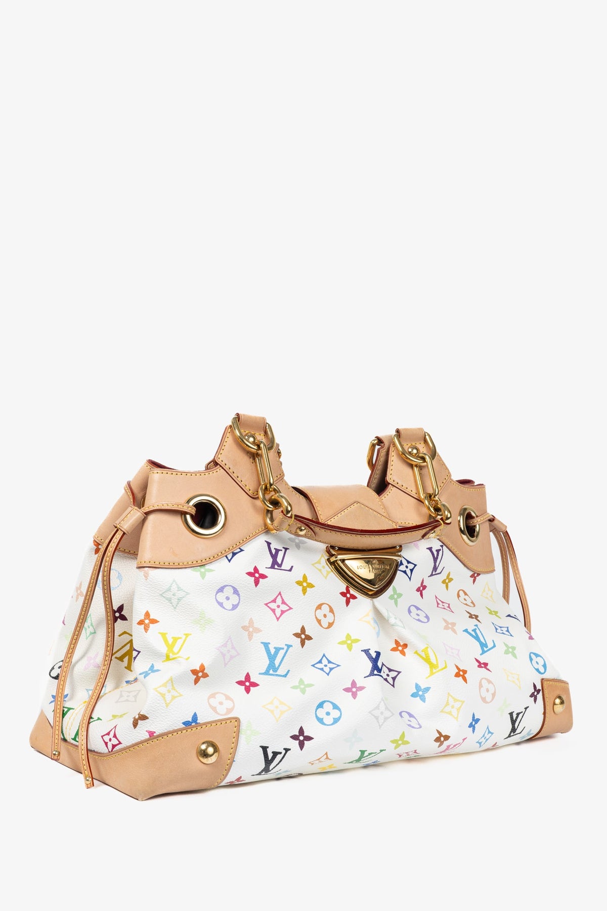 Louis Vuitton x Takashi Murakami Ursula White Multicolore Monogram Handbag