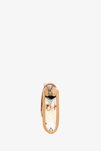 Louis Vuitton x Takashi Murakami Shirley White Multicolore Monogram Handbag