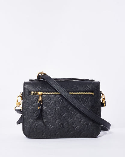 Louis Vuitton Black Empreinte Leather Pochette Metis