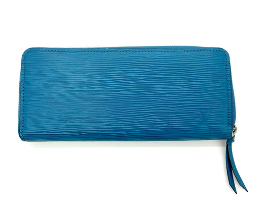 LOUIS VUITTON BLUE EPI CLEMENCE WALLET