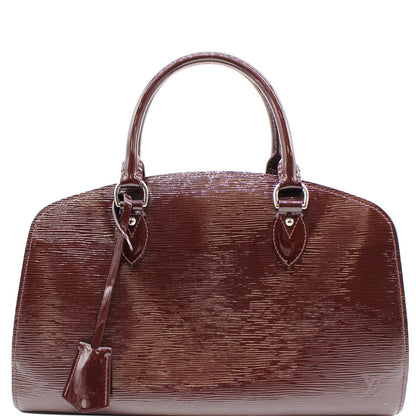 LOUIS VUITTON ELECTRIC PONT NEUF PM EPI LEATHER SATCHEL BAG