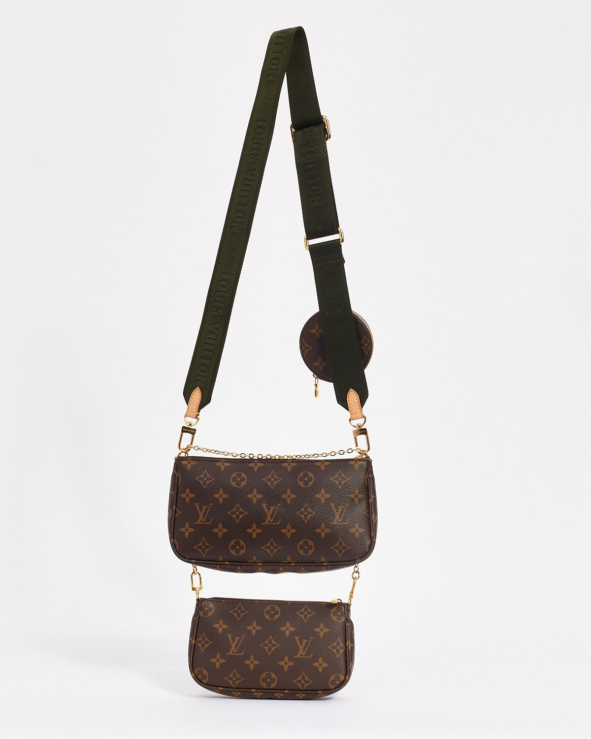 Louis Vuitton Monogram Canvas Green Multi Pochette Accessoire
