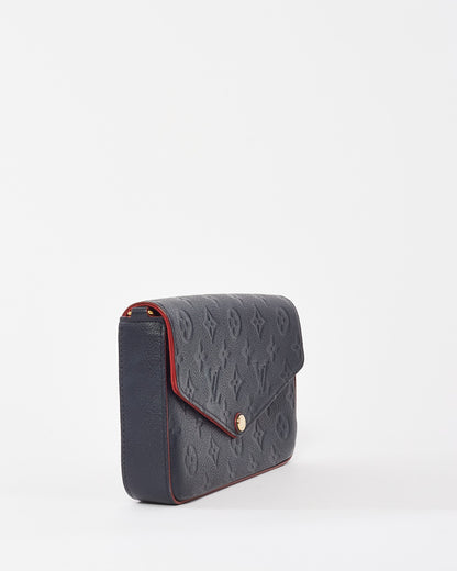 Louis Vuitton Navy Empreinte Monogram Leather Félicie Pochette