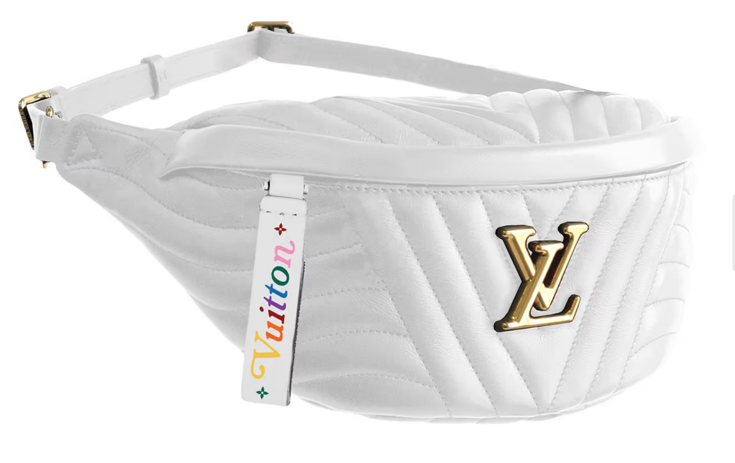 LOUIS VUITTON QUILTED CALFSKIN NEW WAVE BUMBAG