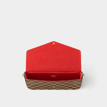 Pochette Félicie Handbag Damier Ebene Canvas