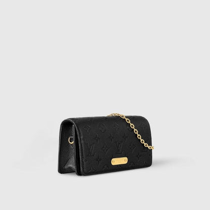 Wallet On Chain Lily Monogram Motif