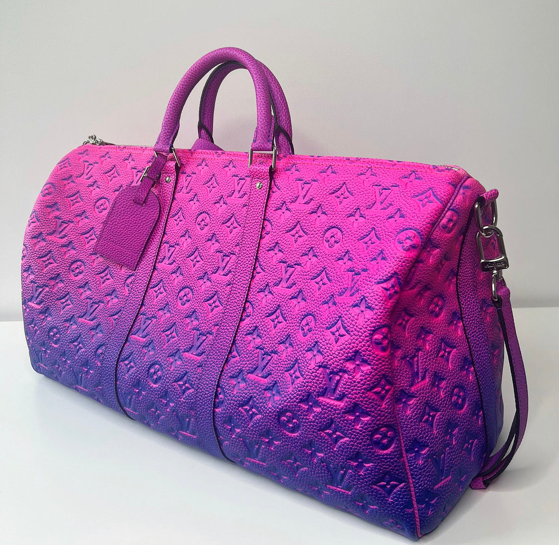 Louis Vuitton Pink Fluorescent Keepall 50