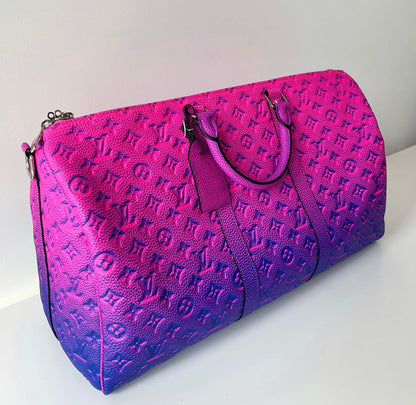 Louis Vuitton Pink Fluorescent Keepall 50