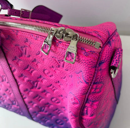 Louis Vuitton Pink Fluorescent Keepall 50