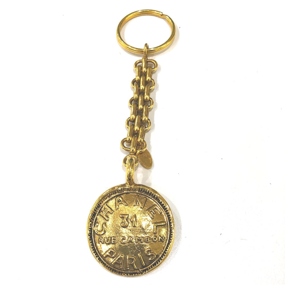 CHANEL key ring Gold Plated gold 31 vintage RUE CAMBON Women Used