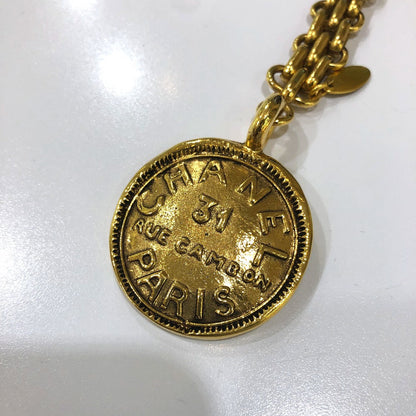 CHANEL key ring Gold Plated gold 31 vintage RUE CAMBON Women Used