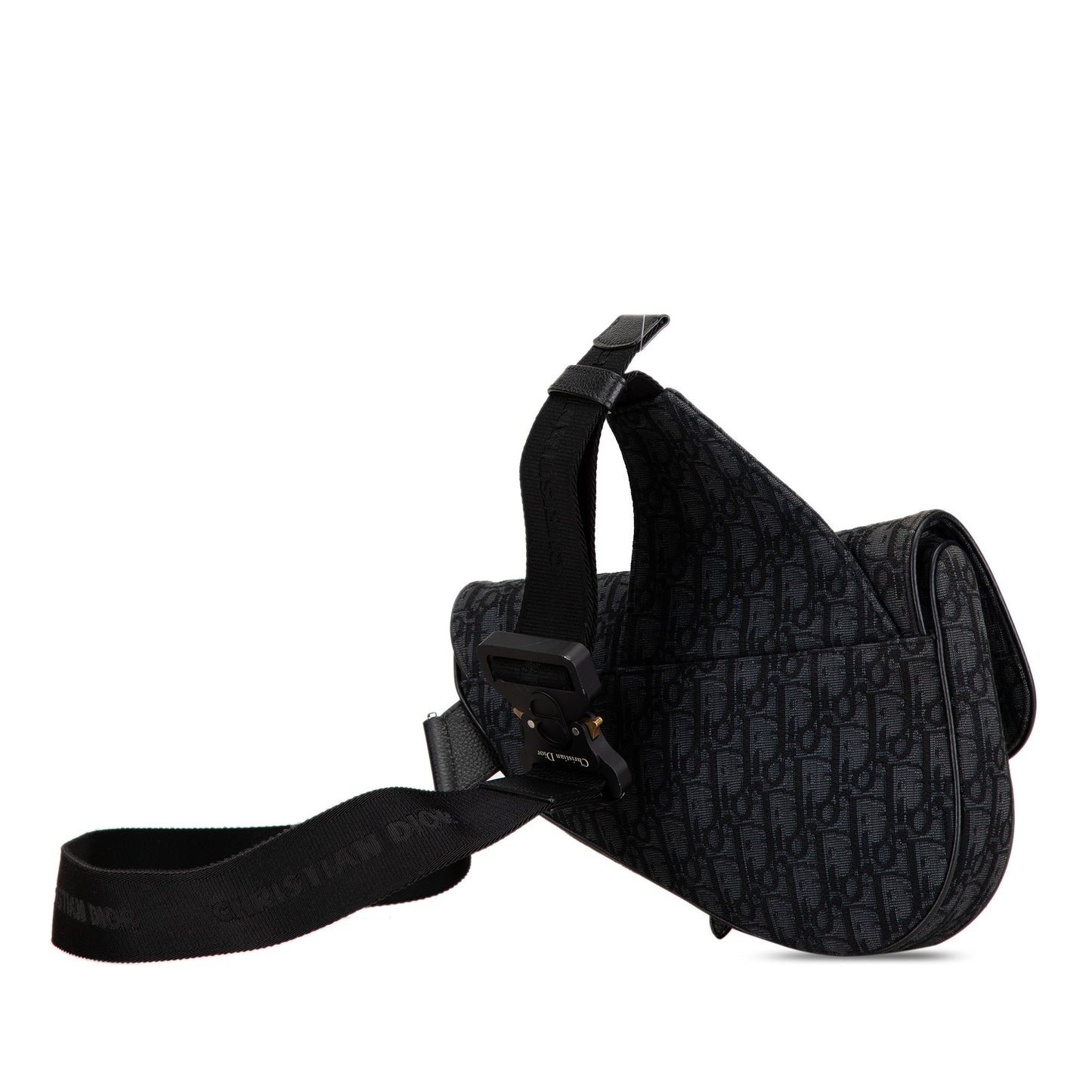 Oblique Canvas Saddle Crossbody