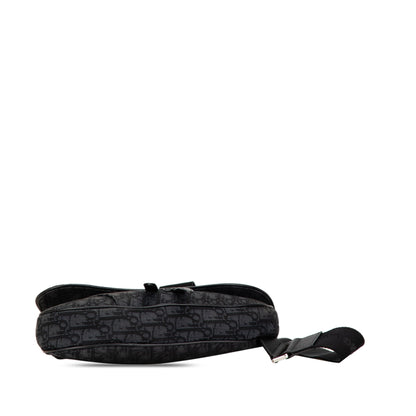 Oblique Canvas Saddle Crossbody
