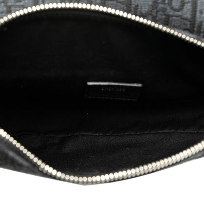 Oblique Canvas Saddle Crossbody