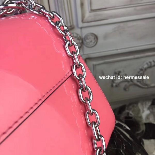 Louis Vuitton Twist PM Monogram Vernis Leather Rose Poudre