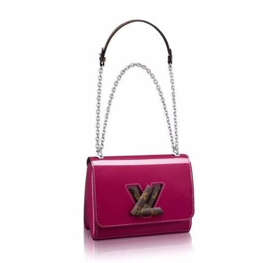 Louis Vuitton Twist PM Monogram Vernis Leather Magenta