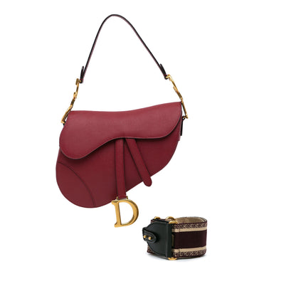 Grained Calfskin Saddle Bag