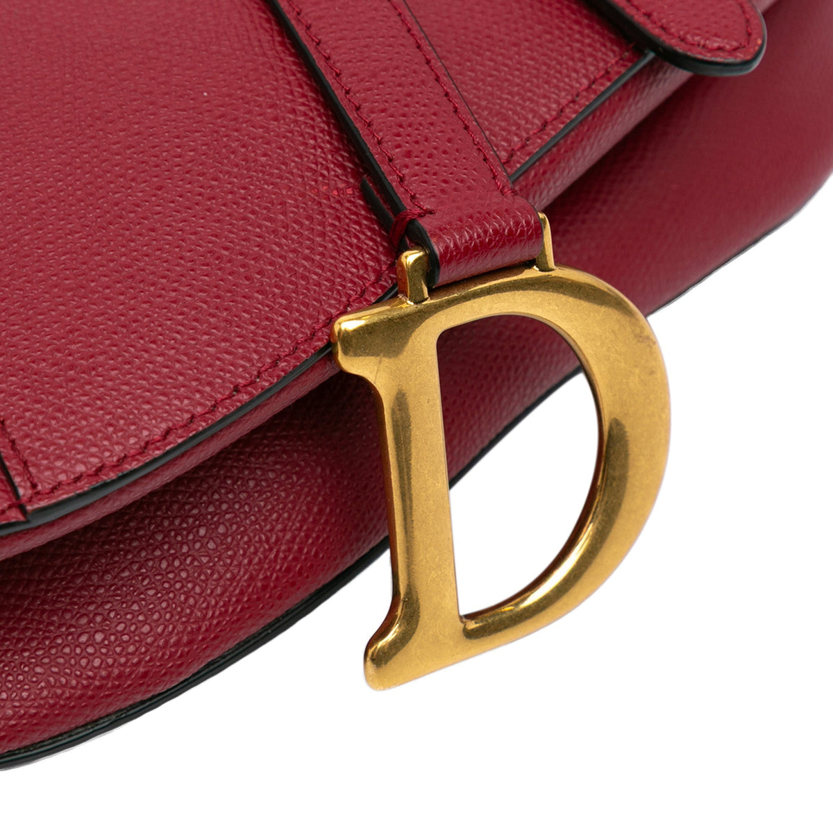Grained Calfskin Saddle Bag