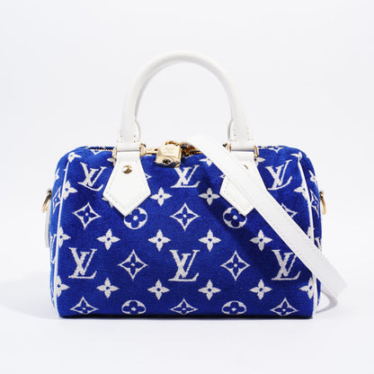 Louis Vuitton Limited Edition Match Collection Speedy Bandoulieré Blue / White Monogram Fabric 20