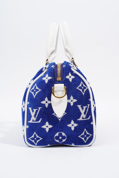 Louis Vuitton Limited Edition Match Collection Speedy Bandoulieré Blue / White Monogram Fabric 20