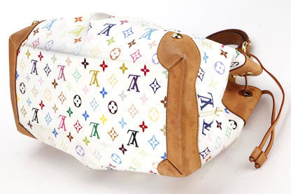 LOUIS VUITTON MULTICOLOR WHITE ARSULA BAG (TH0058), WITH DUST COVER