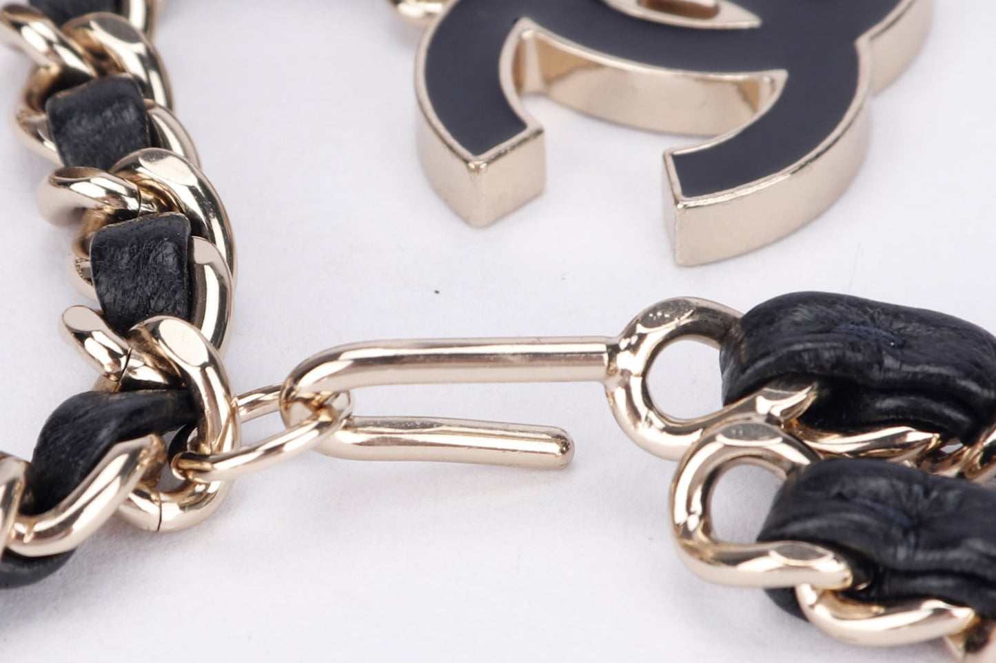 Chanel Waist Chain Belt (A26881) width 90cm, Light Gold Hardware, with Dust Cover & Box