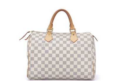 LOUIS VUITTON N41370 SPEEDY 30CM (DU2067) DAMIER AZUR CANVAS, NO DUST COVER