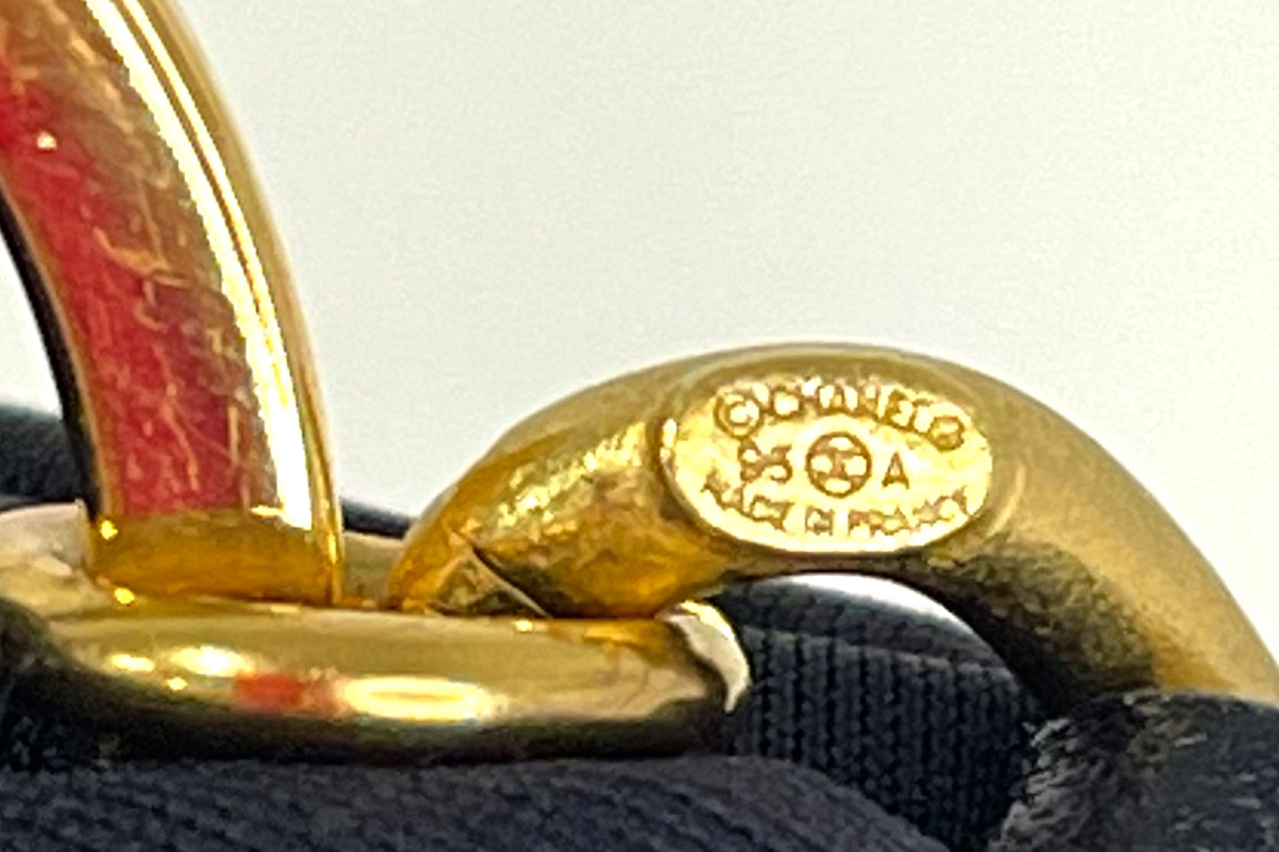 CHANEL VINTAGE GOLD CC LOGO KEY CHAIN, NO BOX