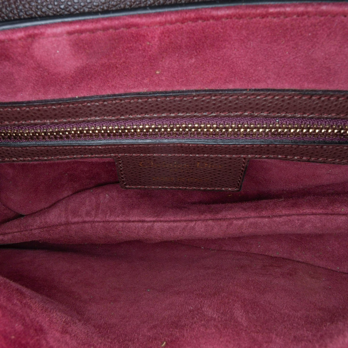 Grained Calfskin Saddle Bag