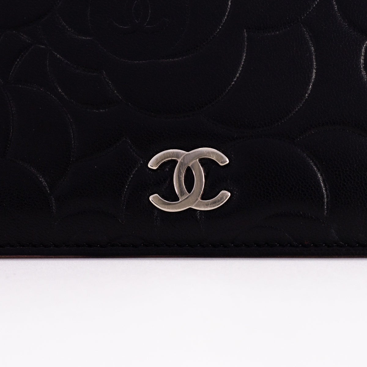 Chanel Camelia Wallet Black
