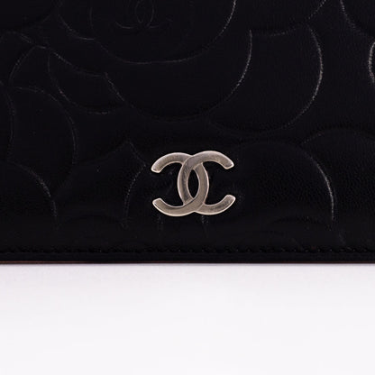 Chanel Camelia Wallet Black
