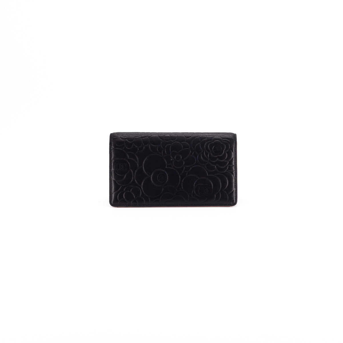 Chanel Camelia Wallet Black
