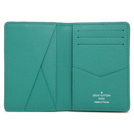 Louis Vuitton Pocket Organiser Taiga Monogram Vert