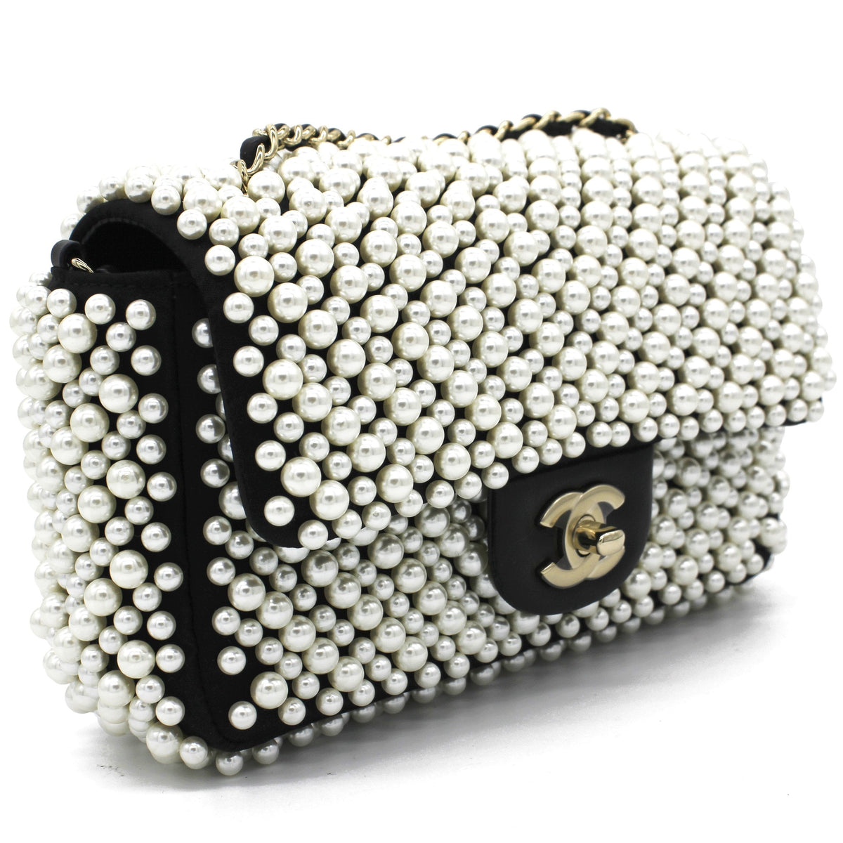 Pearly Mini Classic Flap Bag