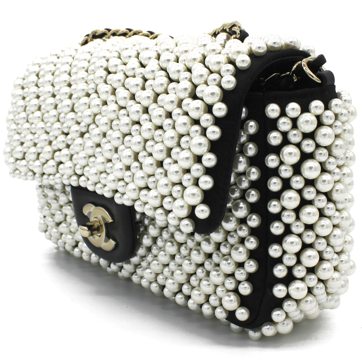 Pearly Mini Classic Flap Bag