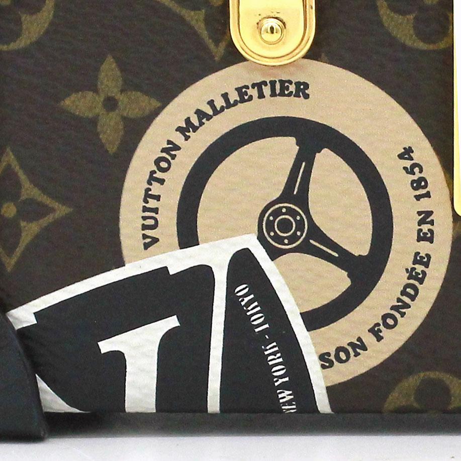 Louis-vuitton Limited Edition Leather World Tour Petite Malle Bag