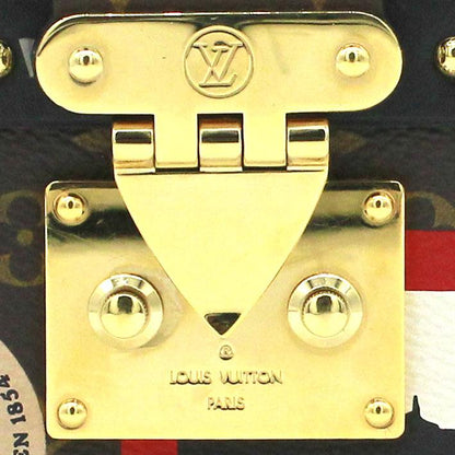 Louis-vuitton Limited Edition Leather World Tour Petite Malle Bag