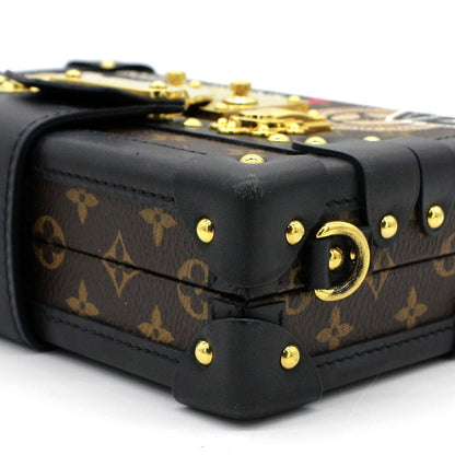 Louis-vuitton Limited Edition Leather World Tour Petite Malle Bag