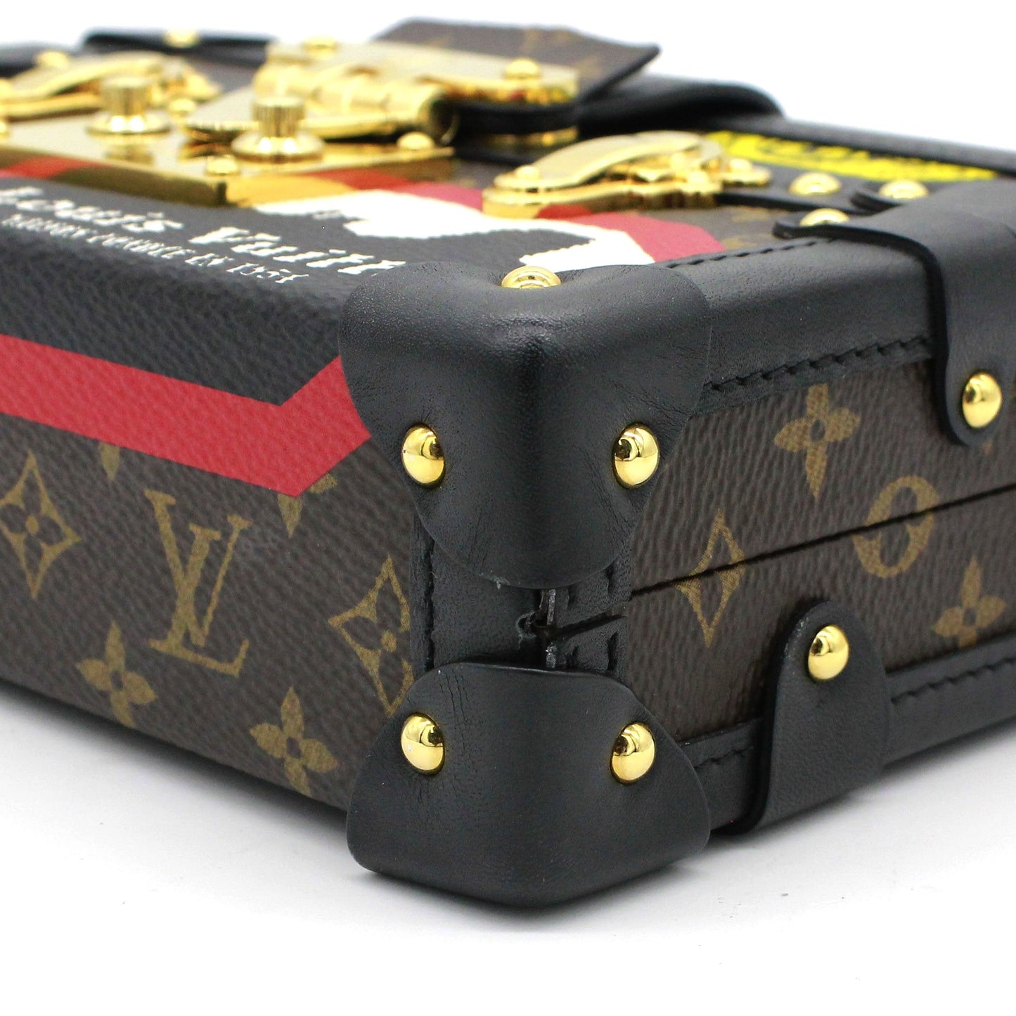 Louis-vuitton Limited Edition Leather World Tour Petite Malle Bag