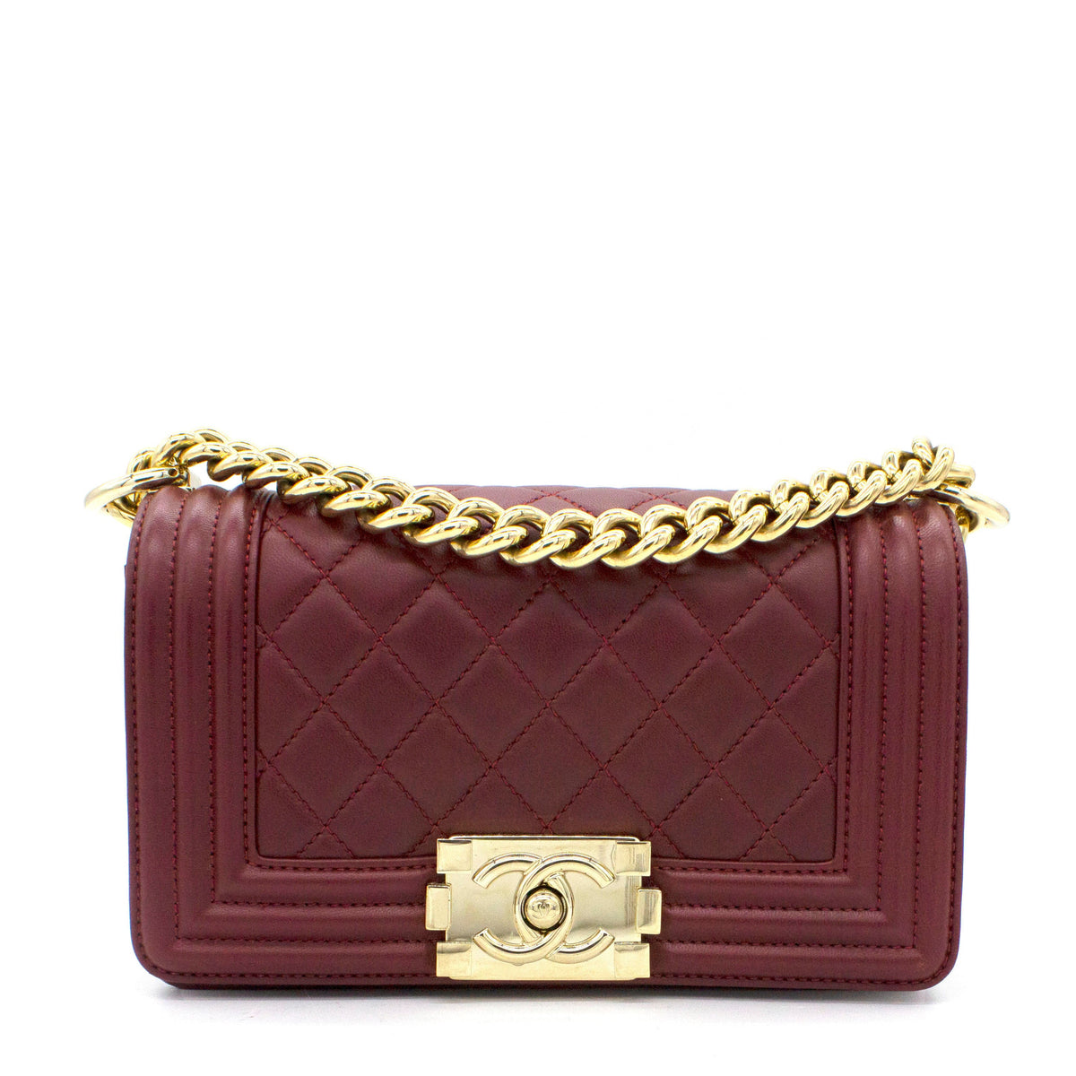 Le Boy Flap Bag Quilted Lambskin Small
