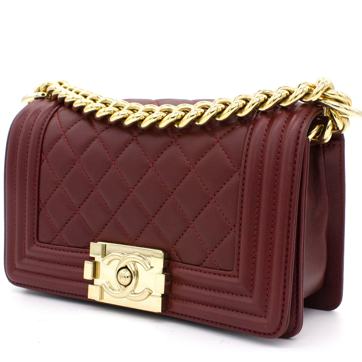 Le Boy Flap Bag Quilted Lambskin Small